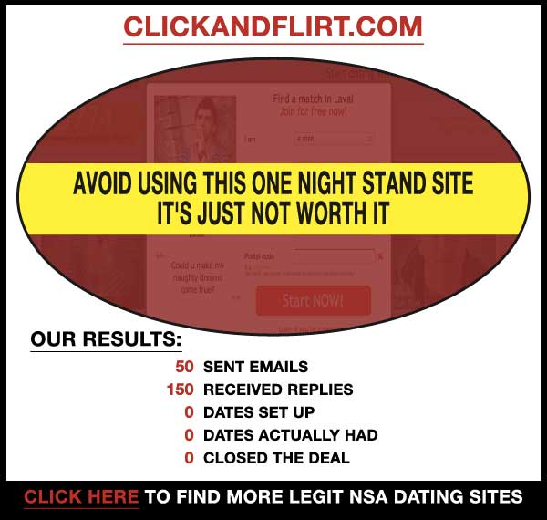 Homepage of ClickAndFlirt.com