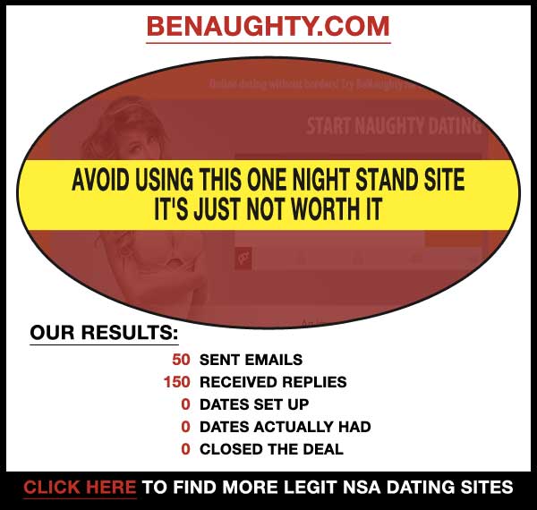 Homepage of BeNaughty.com